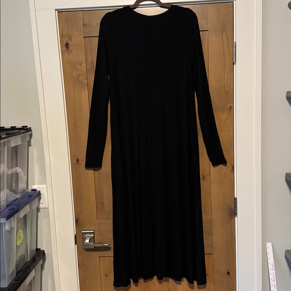 NATURAL LIFE Womens M Stevie Maxi Dress  Black knit Minimalist Simple Basic - Picture 3 of 11